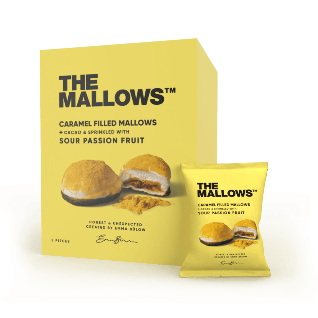 The Mallows Karamellitäidisega Vahukommid – Cacao & Sprinkled with Sour Passion Fruit
