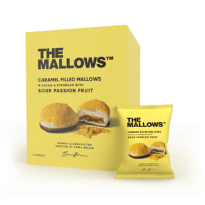 The Mallows Karamellitäidisega Vahukommid - Cacao & Sprinkled with Sour Passion Fruit