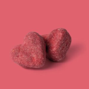 The Mallows Vahukommid Mallow Hearts - Raspberry & White Choc
