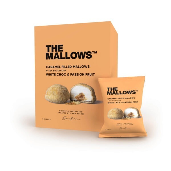 The Mallows Karamellitäidisega Vahukommid |  White Choc, Passion & Sea Buckthorn 5TK