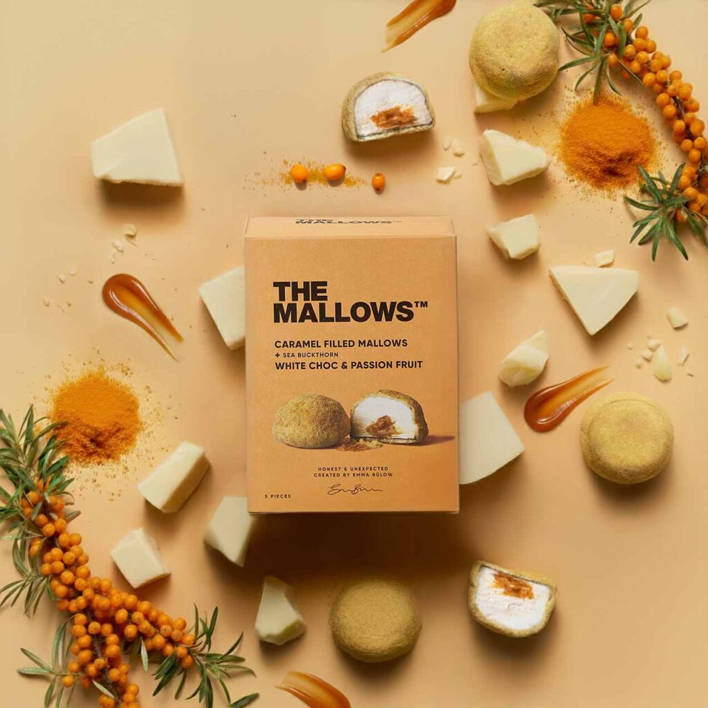 The Mallows Karamellitäidisega Vahukommid | White Choc, Passion & Sea Buckthorn 5TK