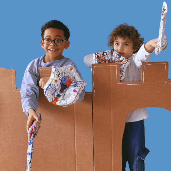 Ara-Creative Täispuhutavad värvimislehed | Valgustatud mõõk ja kilp