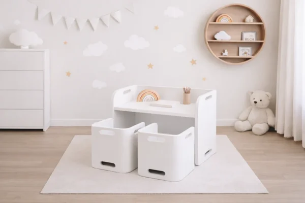 Jupiduu Sit & Create laud ja 2 tooli